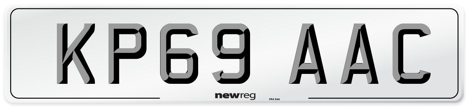 KP69 AAC Number Plate from New Reg